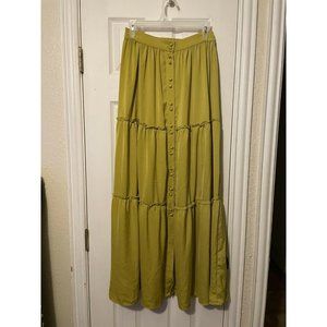 Eva Mendez Boho Chic Long Full A Line Skirt size s